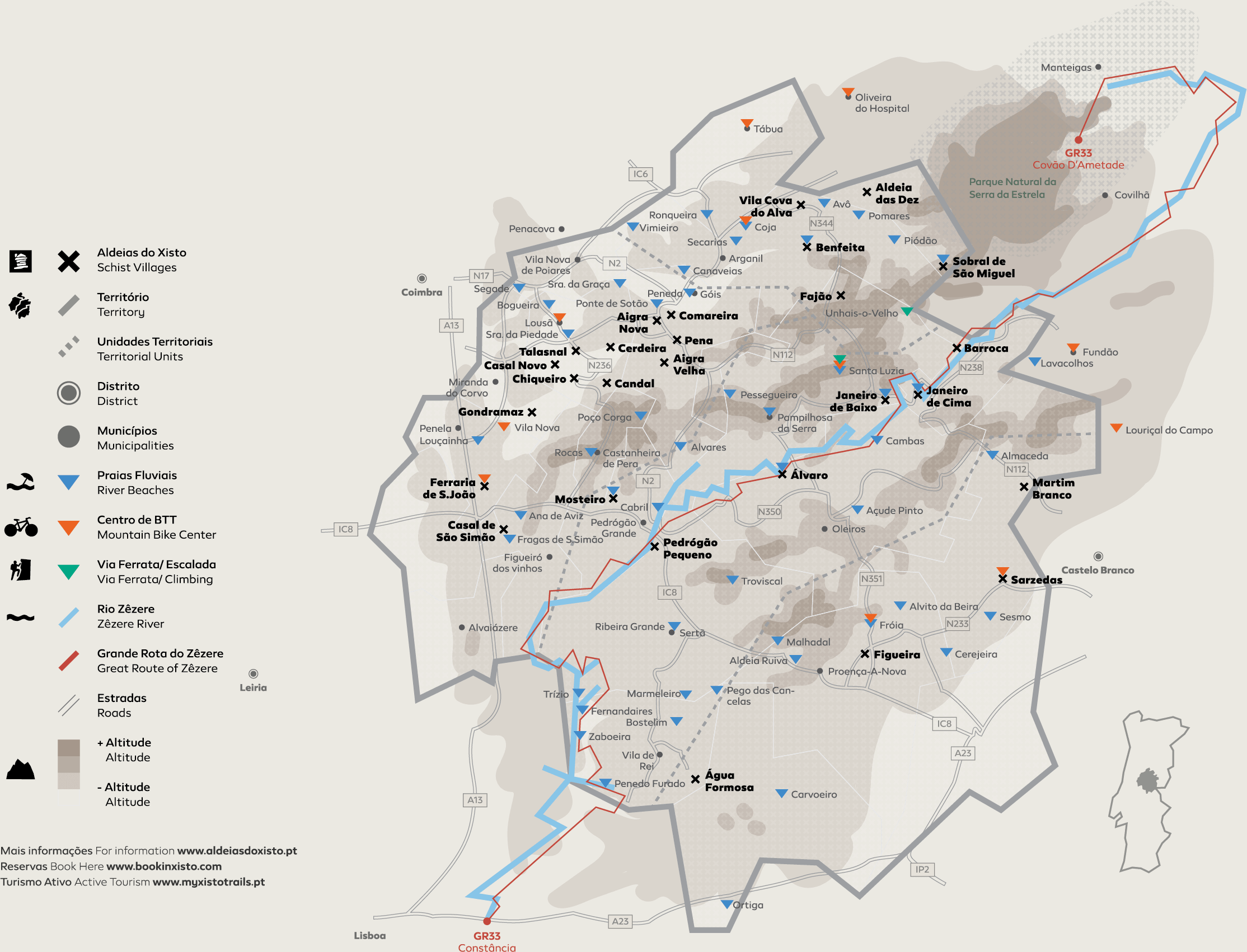 Mapa das Aldeias